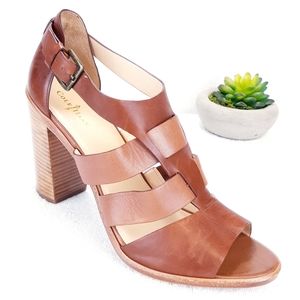 COLE HAAN STACKED BLOCK HEEL SANDALS